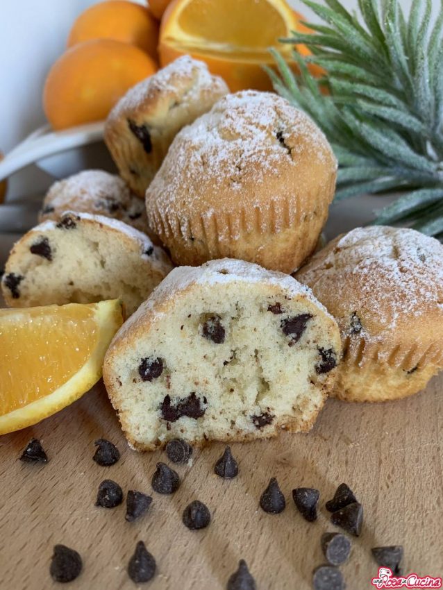Muffin al cioccolato ed arancia