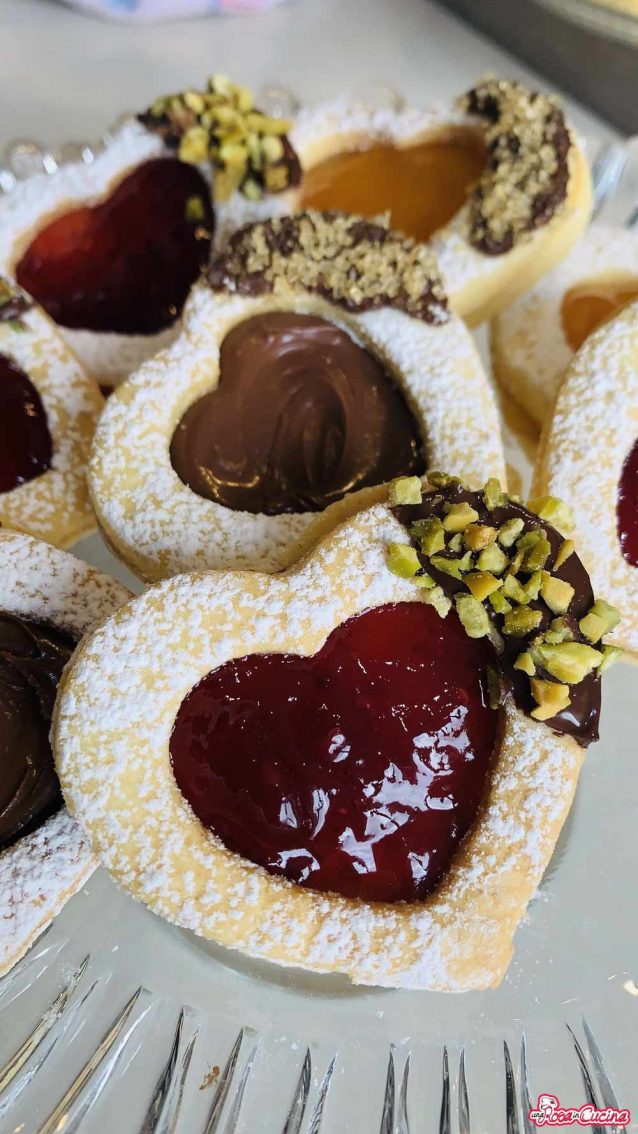 Biscotti di pasta frolla per San Valentino
